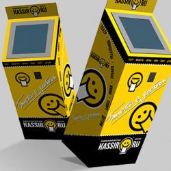 Оформление, дизайн билетного терминала «Kassir.ru».