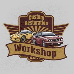 Создание дизайна и разработка логотипа для компании «Custom Restorations Workshop»